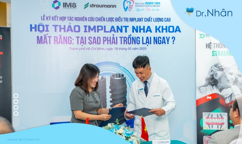 Lễ ký kết hợp tác nghiên cứu chiến lược điều trị Implant chất lượng cao | Nha khoa Nhân Tâm & IM8